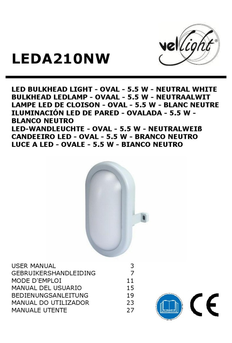 VelLight LEDA210NW user manual VelLight LEDA210NW user manual