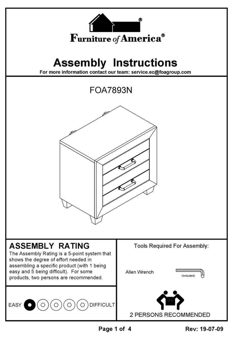 Furniture of America FOA7893N Assembly instructions