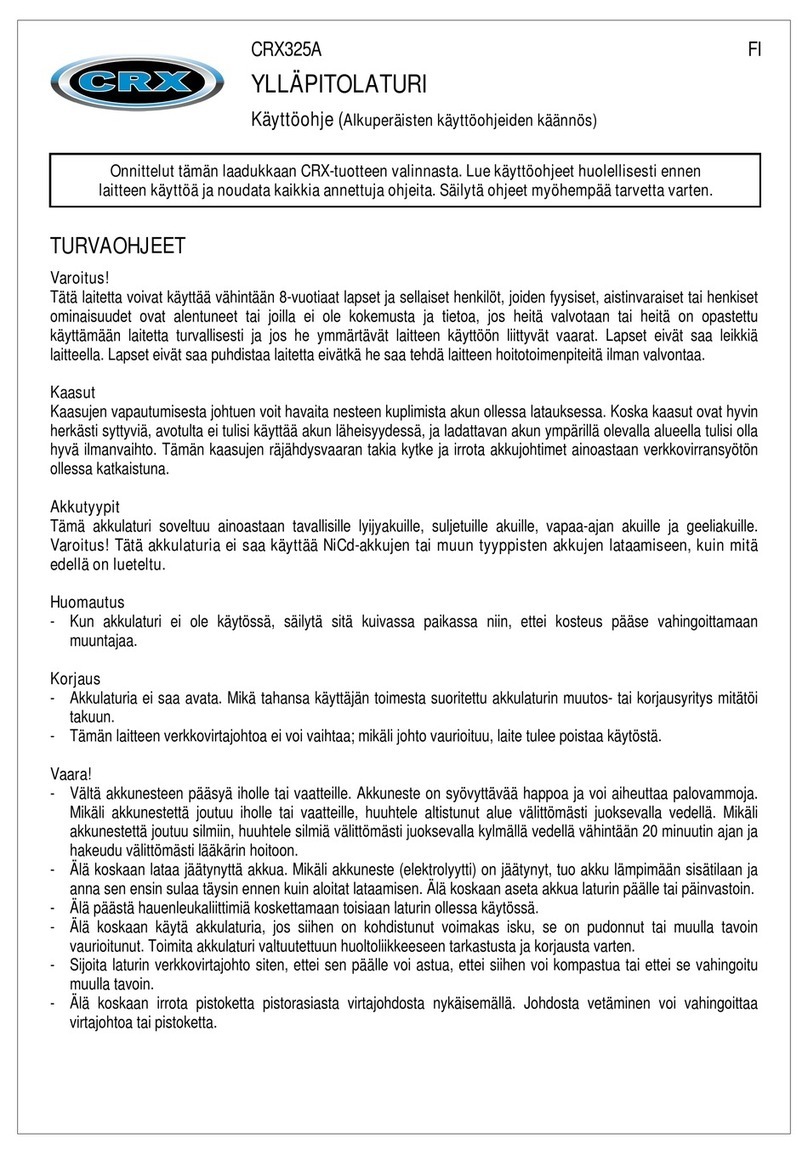 CRX CRX325A instruction manual