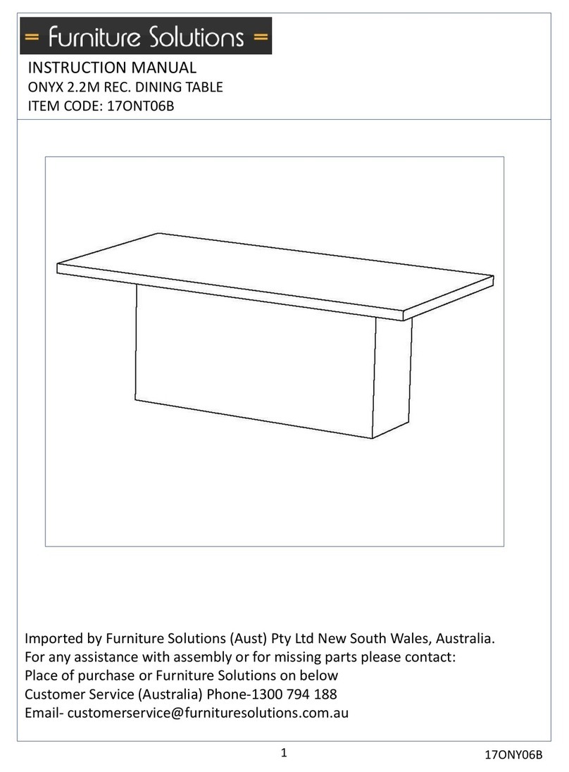 Furniture Solutions 17ONT06B User manual Furniture Solutions 17ONT06B User manual