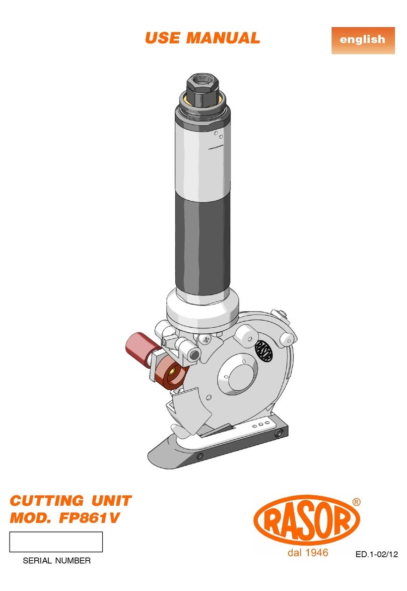 RASOR FP861V User manual