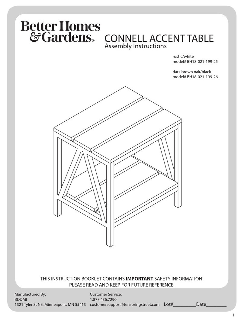 Better Homes and Gardens CONNELL BH18-021-199-25 Assembly instructions Better Homes and Gardens CONNELL BH18-021-199-25 Assembly instructions