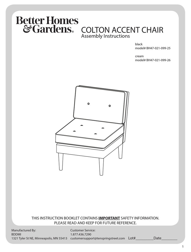 Better Homes and Gardens COLTON BH47-021-099-25 User manual