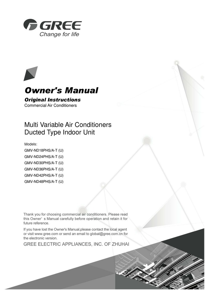 Gree GMV-ND18PHS/A-T User manual