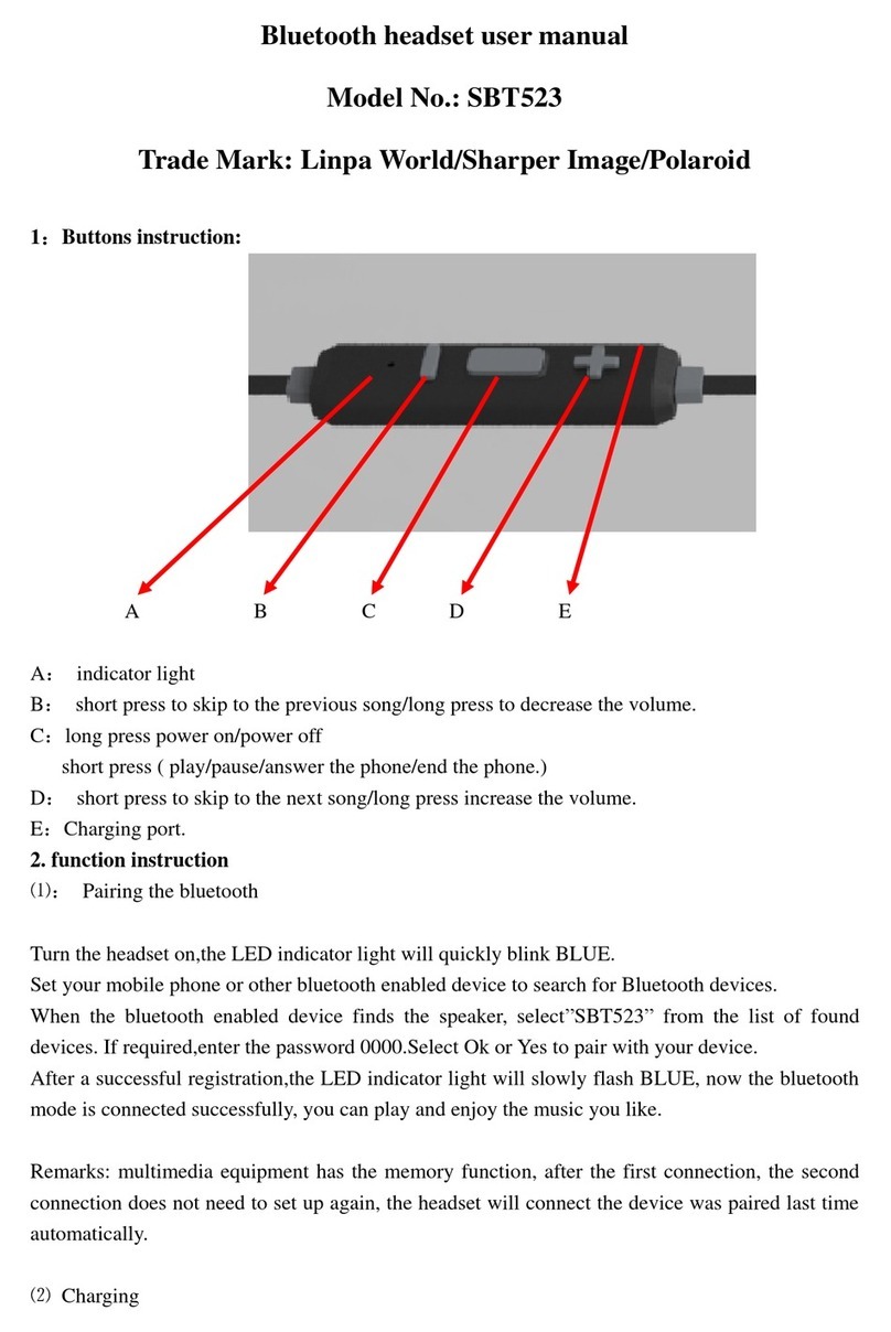 Linpa World SBT523 user manual