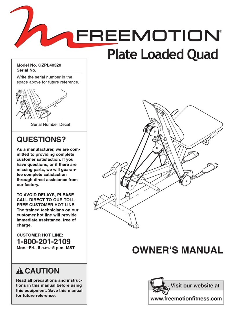 FREE MOTION GZPL40320 owner's manual FREE MOTION GZPL40320 owner's manual
