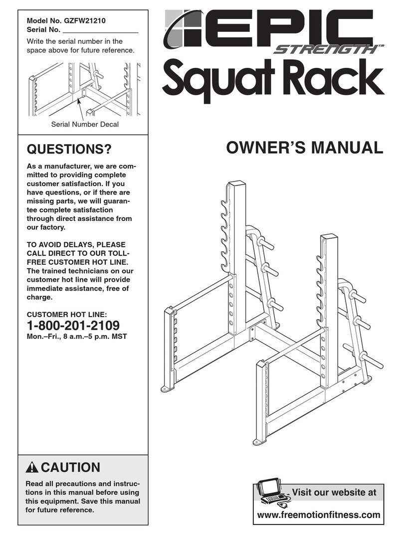 EPIC STRENGTH GZFW21210 owner's manual