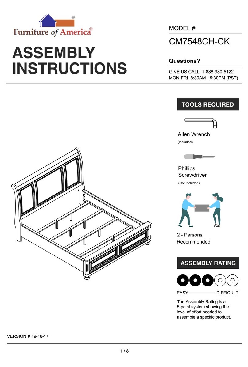 Furniture of America CM7548CH-CK Assembly instructions Furniture of America CM7548CH-CK Assembly instructions