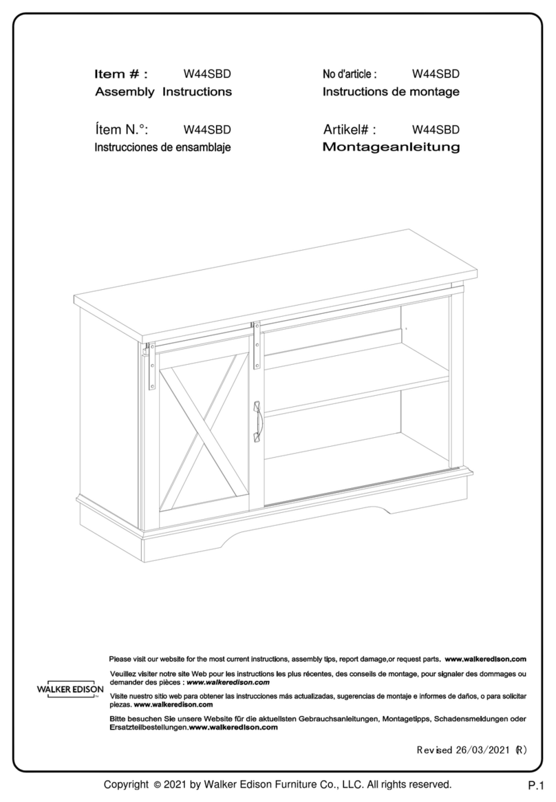 Walker Edison W44SBD User manual Walker Edison W44SBD User manual