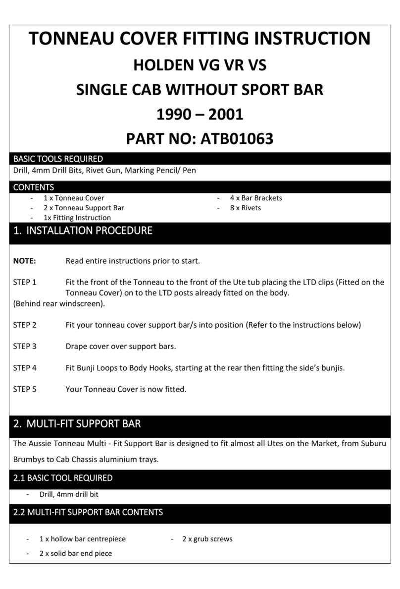 HOLDEN ATB01063 FITTING INSTRUCTION HOLDEN ATB01063 FITTING INSTRUCTION