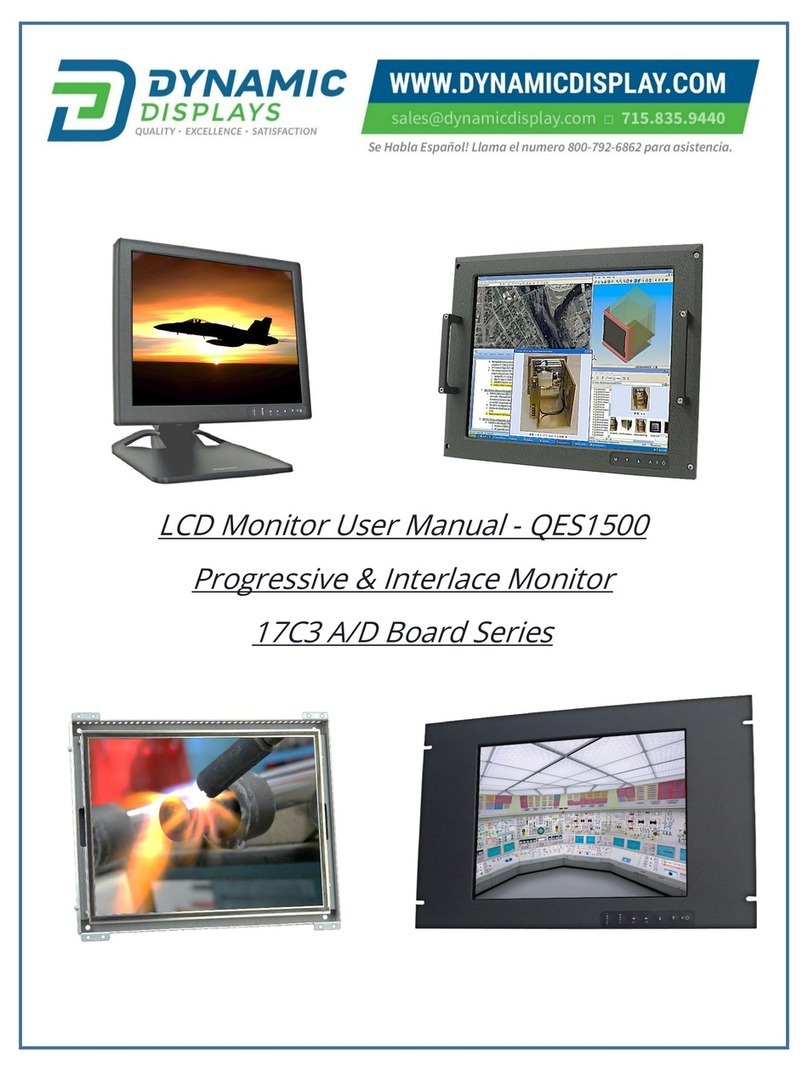 Dynamic Displays 17C3 A/D Series user manual Dynamic Displays 17C3 A/D Series user manual