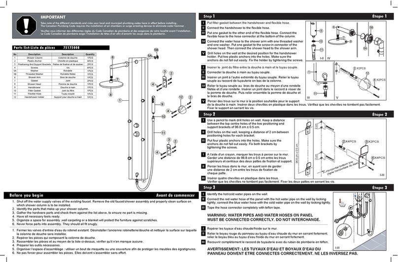 UBERHAUS DESIGN 75175008 installation instructions UBERHAUS DESIGN 75175008 installation instructions