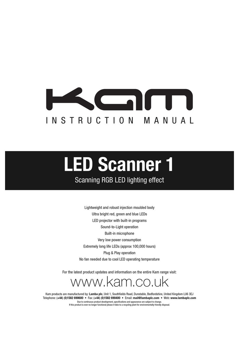 KAM LED Scanner 1 instruction manual