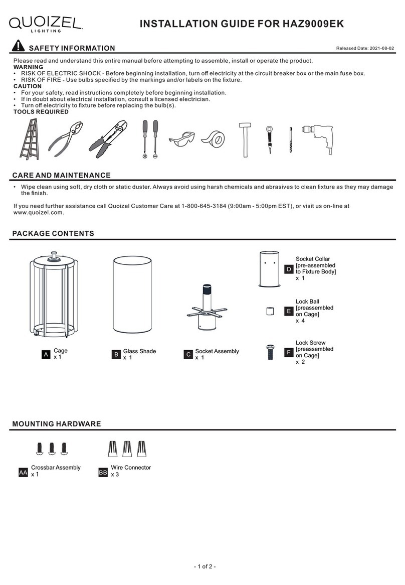 Quoizel HAZ9009EK User manual