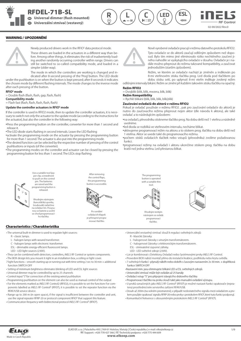 Elko iNels RFDEL-71B-SL manual