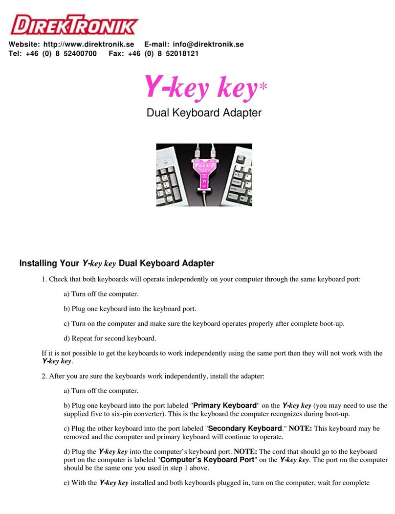 DirekTronik Y-key key Installation