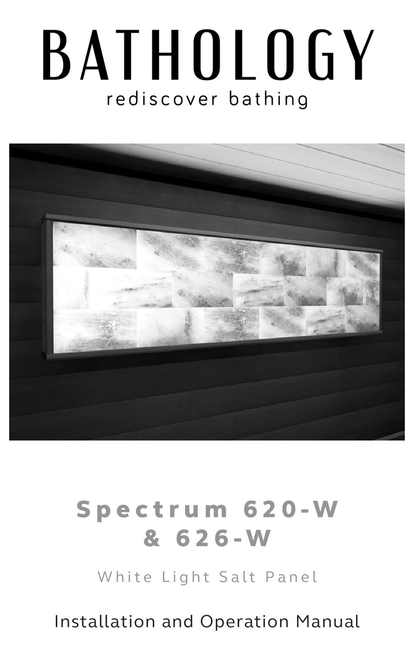 Bathology Spectrum 620-W Installation and operation manual