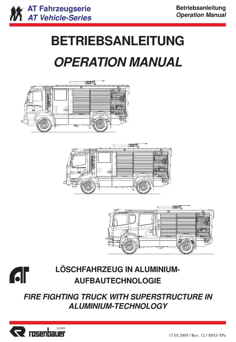 Rosenbauer AT Vehicle Series Operation manual