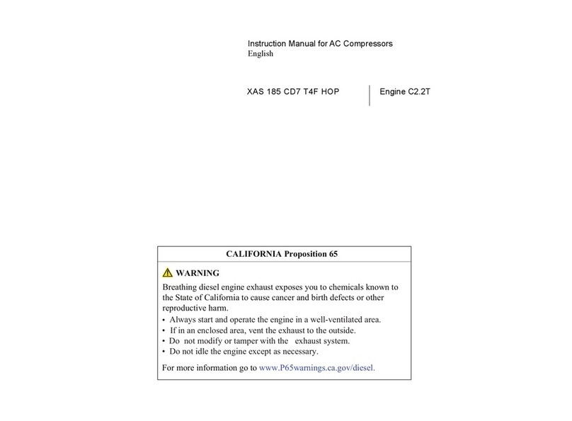 Atlas Copco XAS 185 CD7 T4F HOP instruction manual