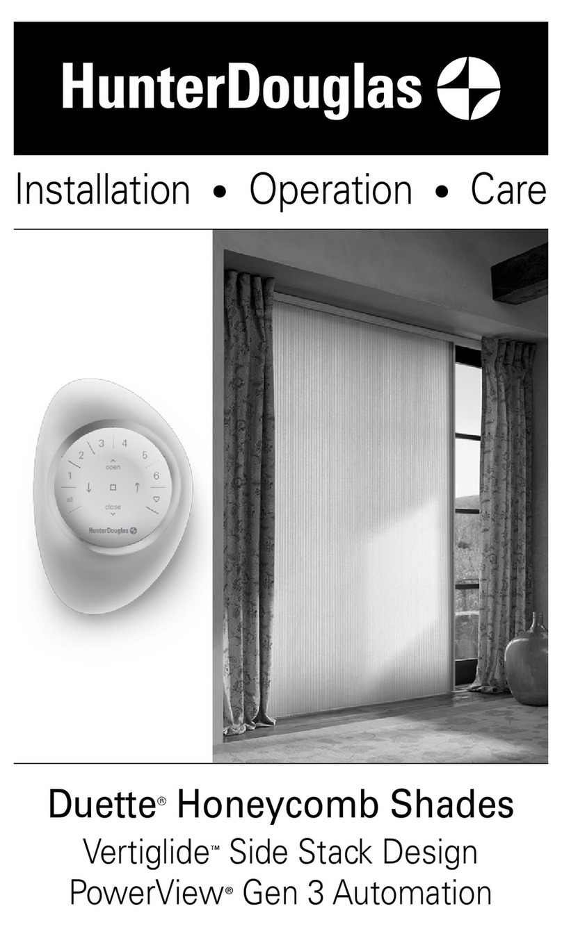 HunterDouglas Duette Installation operation care