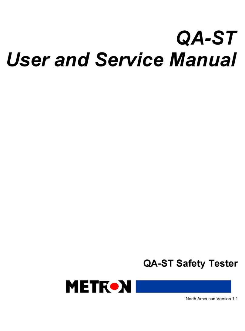 METRON QA-ST User and service manual