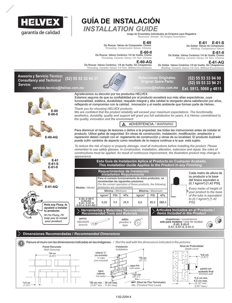 Helvex E-60 User manual