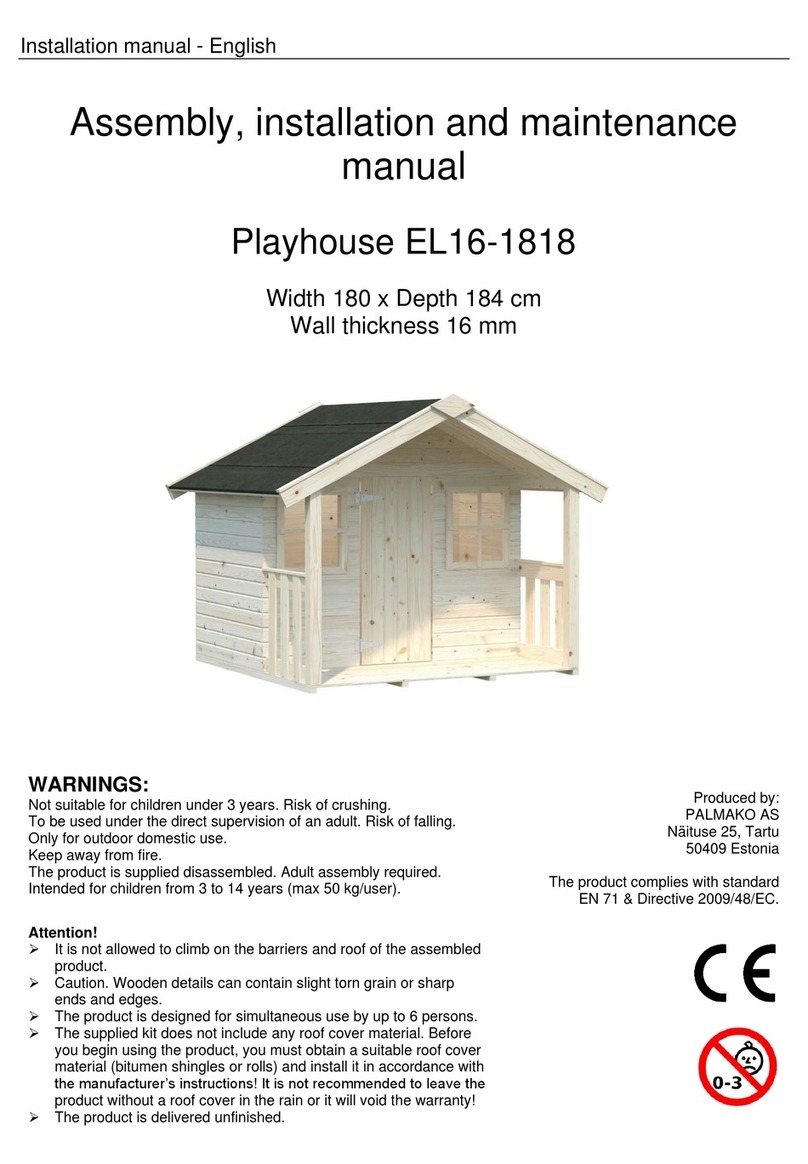 Palmako EL16-1818 Installer manual