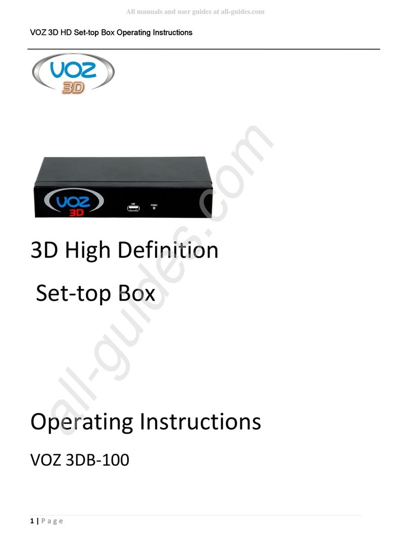 VOZ 3DB-100 User manual