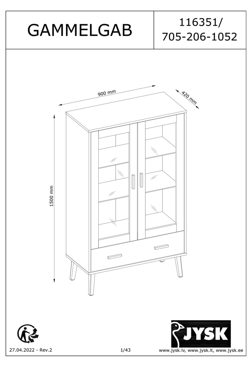 Jysk Gammelgab 116531 Assembly instructions