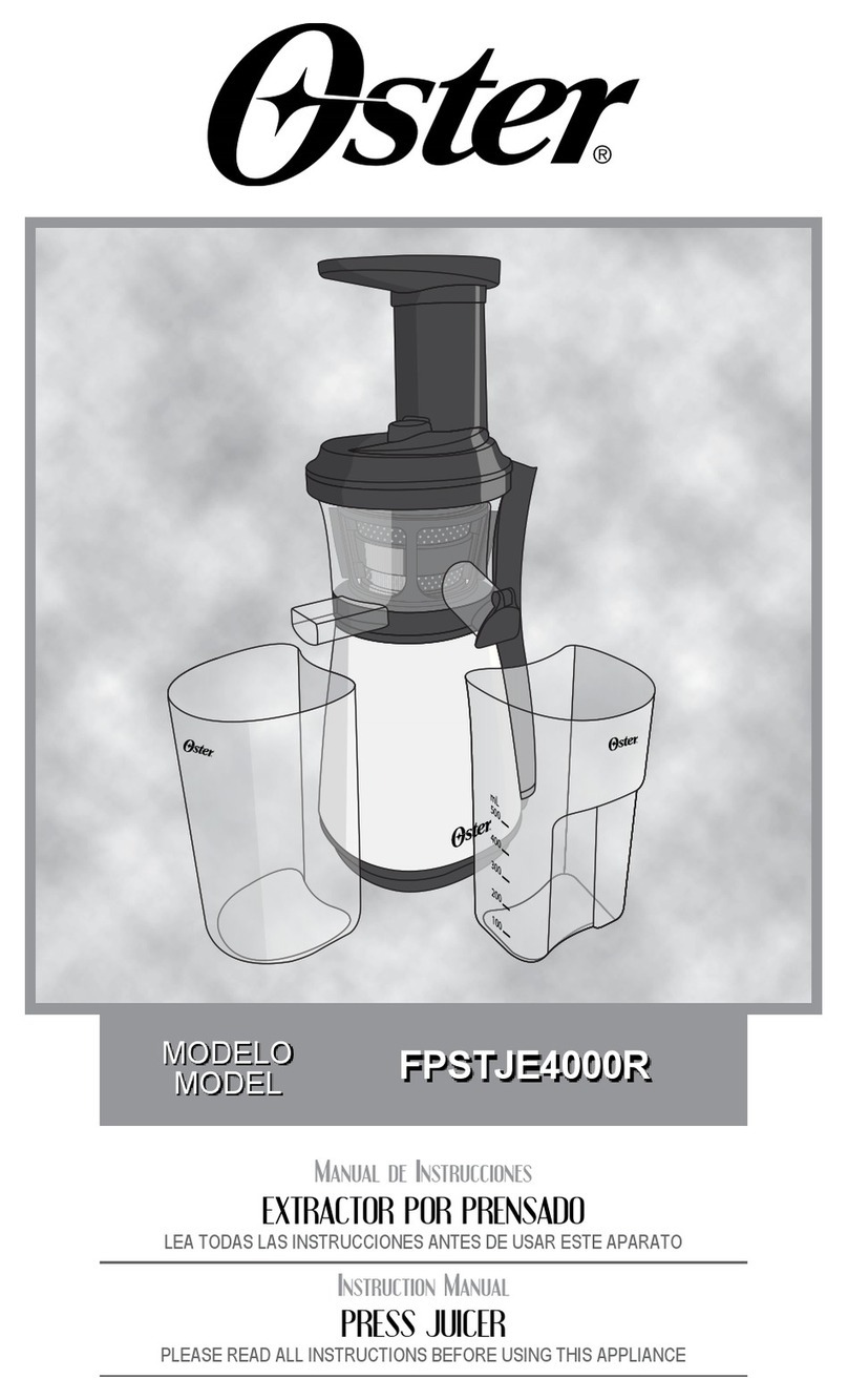 Oster FPSTJE4000R instruction manual