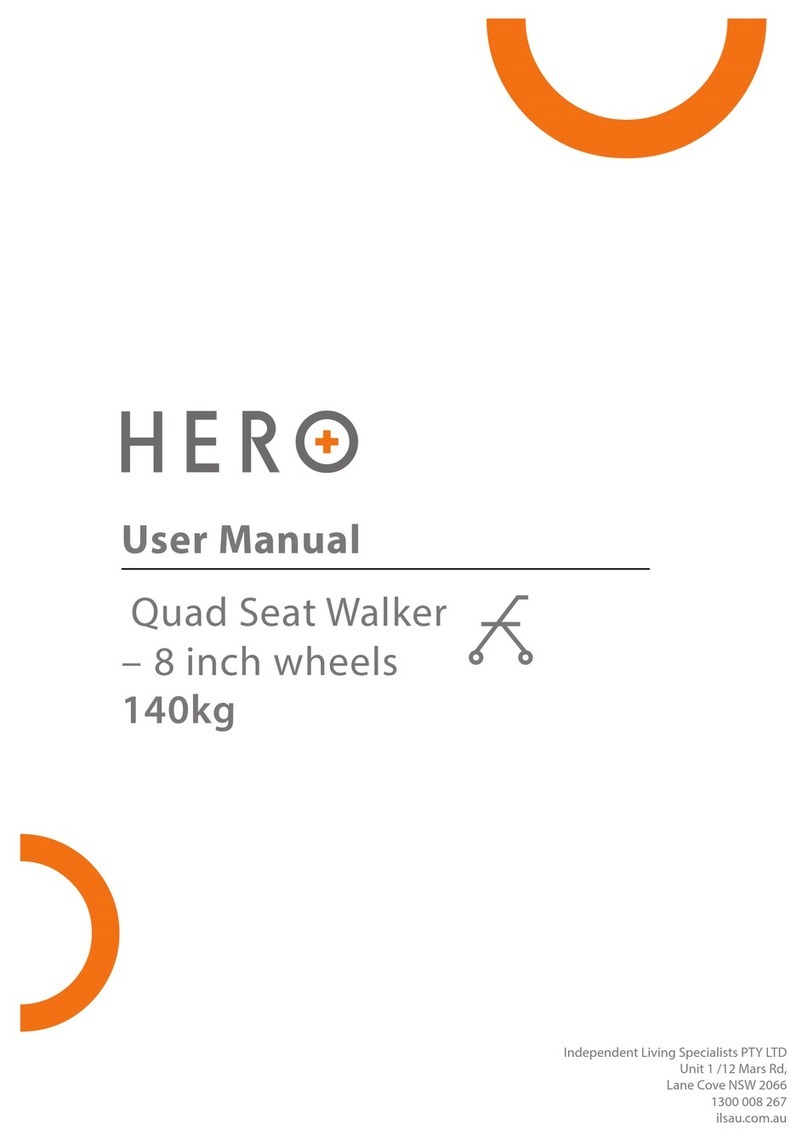 HERO Quad Seat Walker user manual