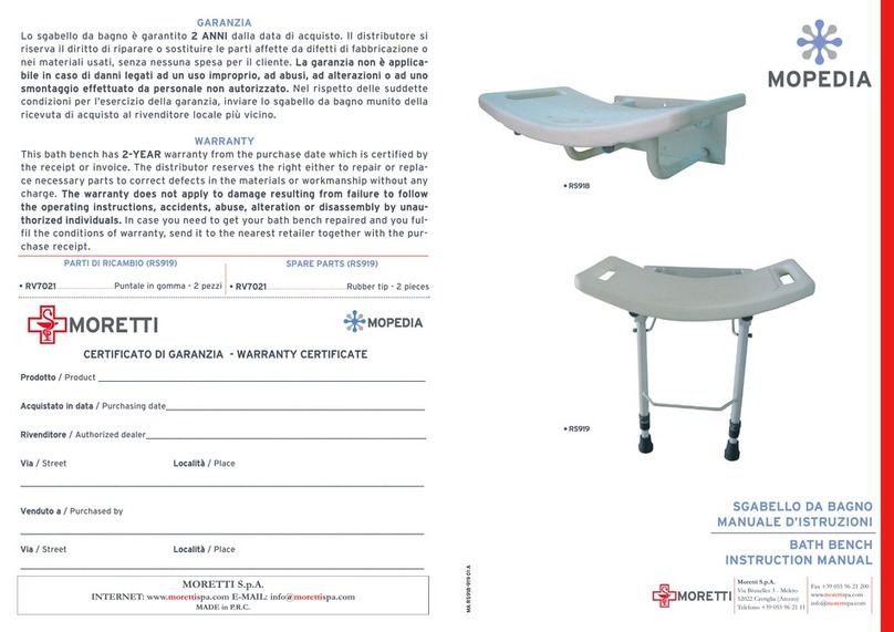 Moretti MOPEDIA RS918 User manual