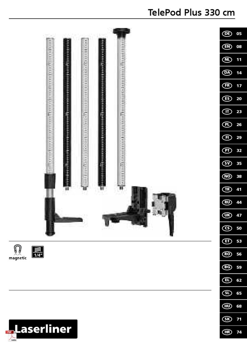 LaserLiner TelePod Plus 330 cm User manual