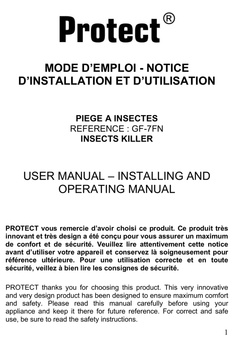 Protect GF-7FN USER MANUAL, INSTALLING AND OPERATING MANUAL