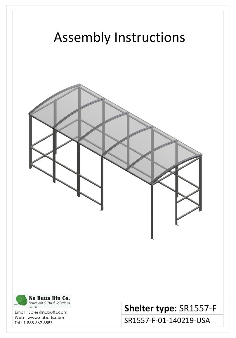 No Butts Bin SR1557-F User manual