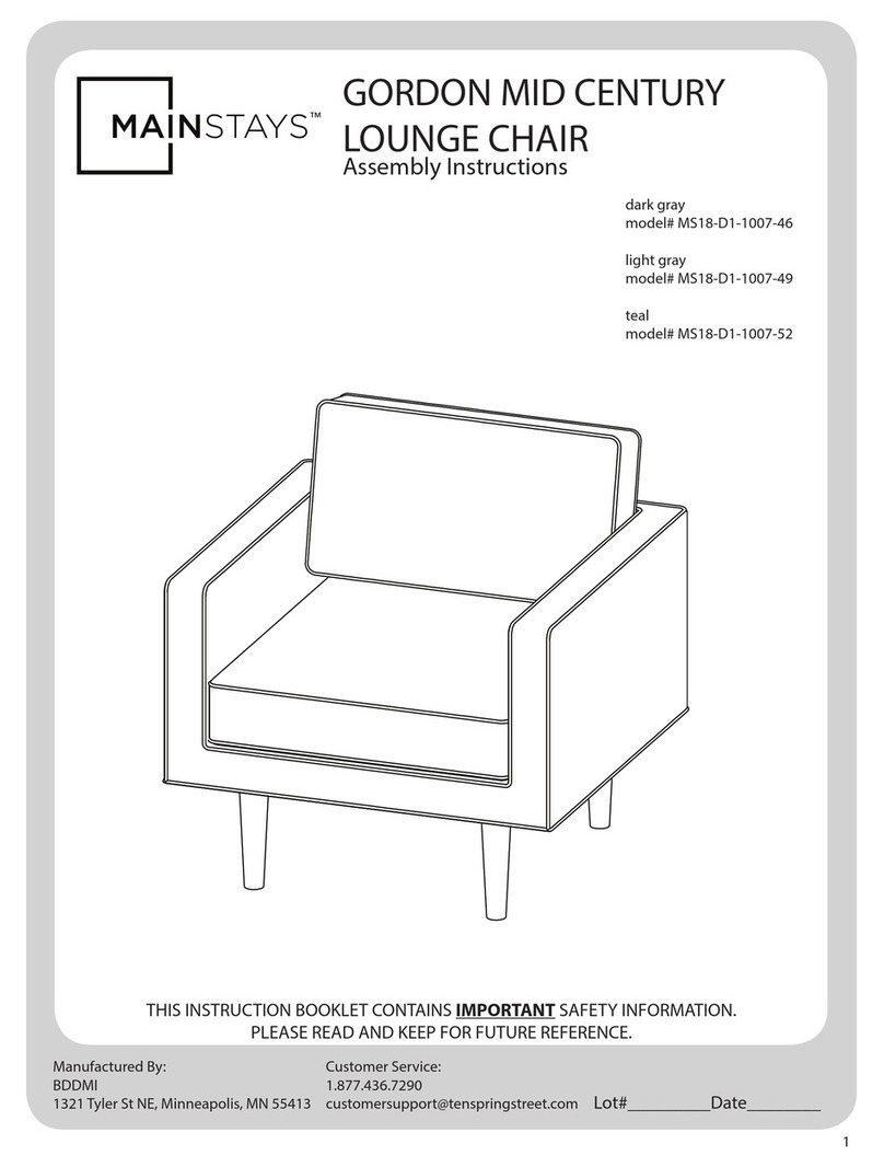 Mainstays GORDON MS18-D1-1007-46 User manual Mainstays GORDON MS18-D1-1007-46 User manual