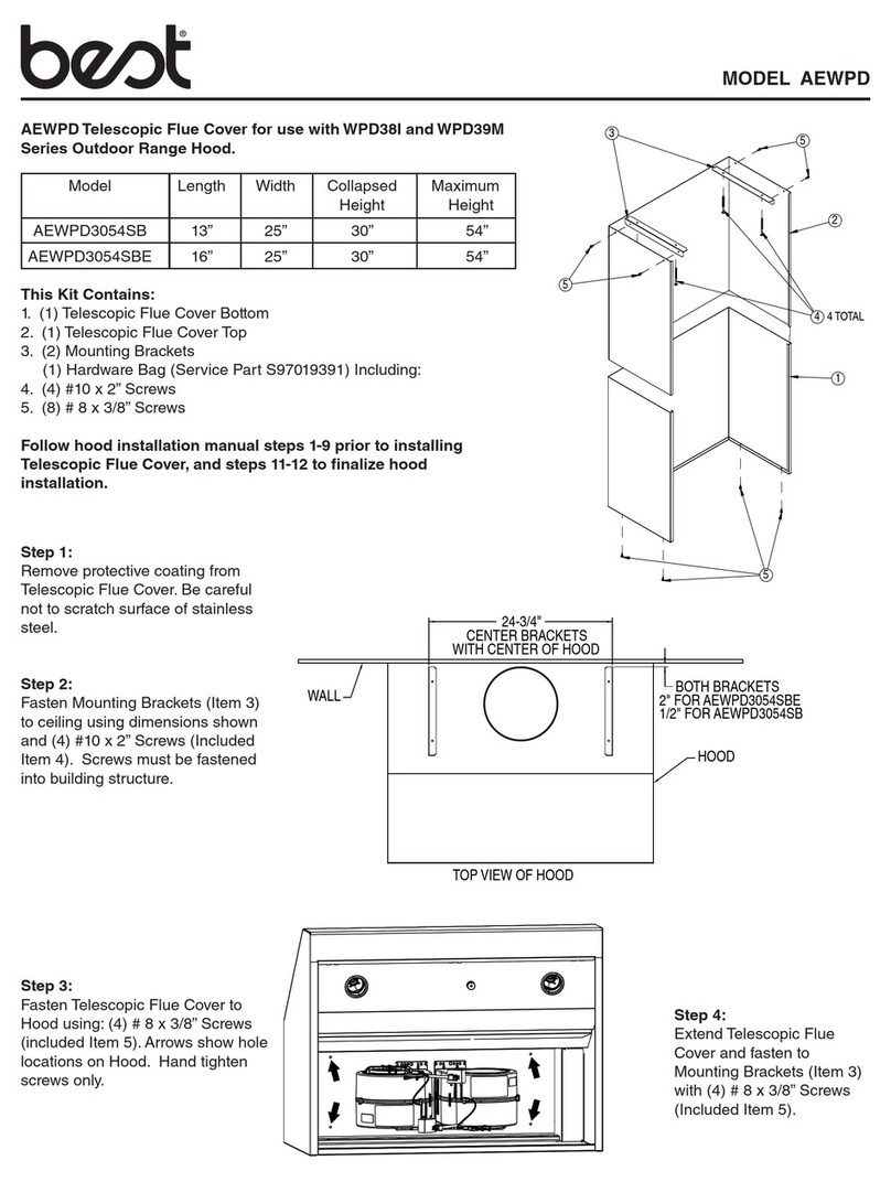NuTone Best AEWPD User manual