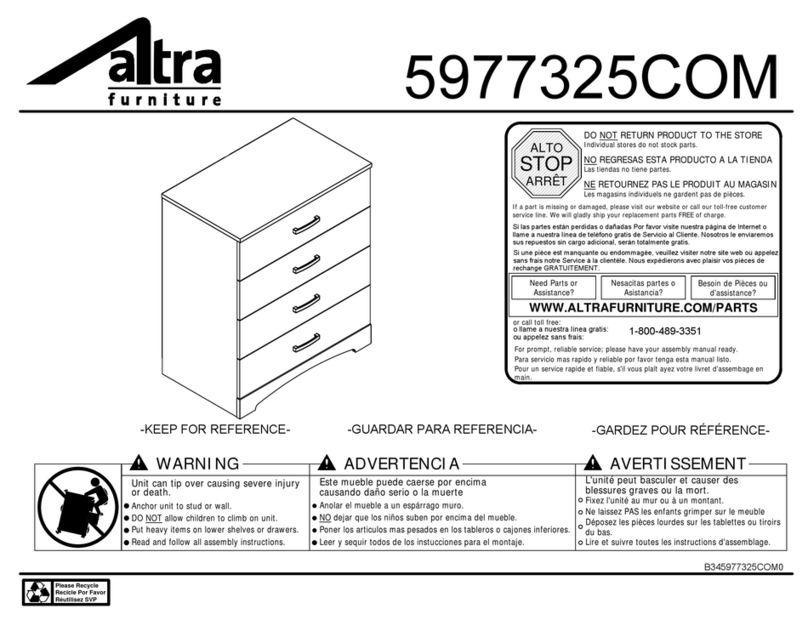 Altra furniture 5977325COM Assembly instructions
