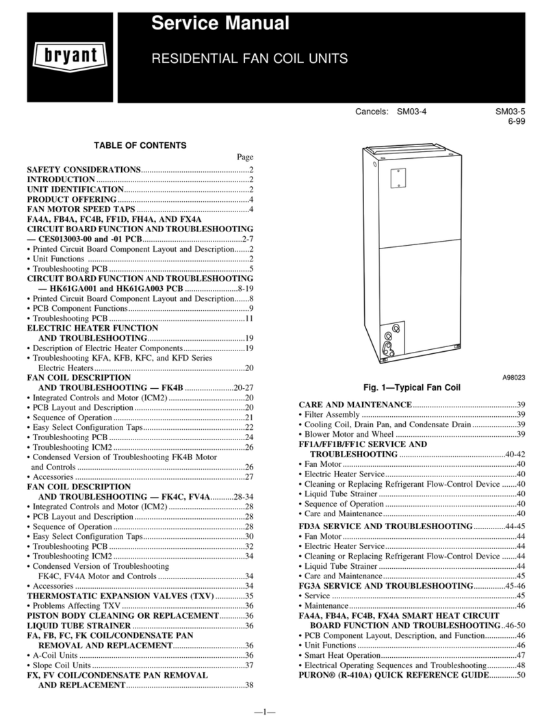 Bryant SM03-4 User manual
