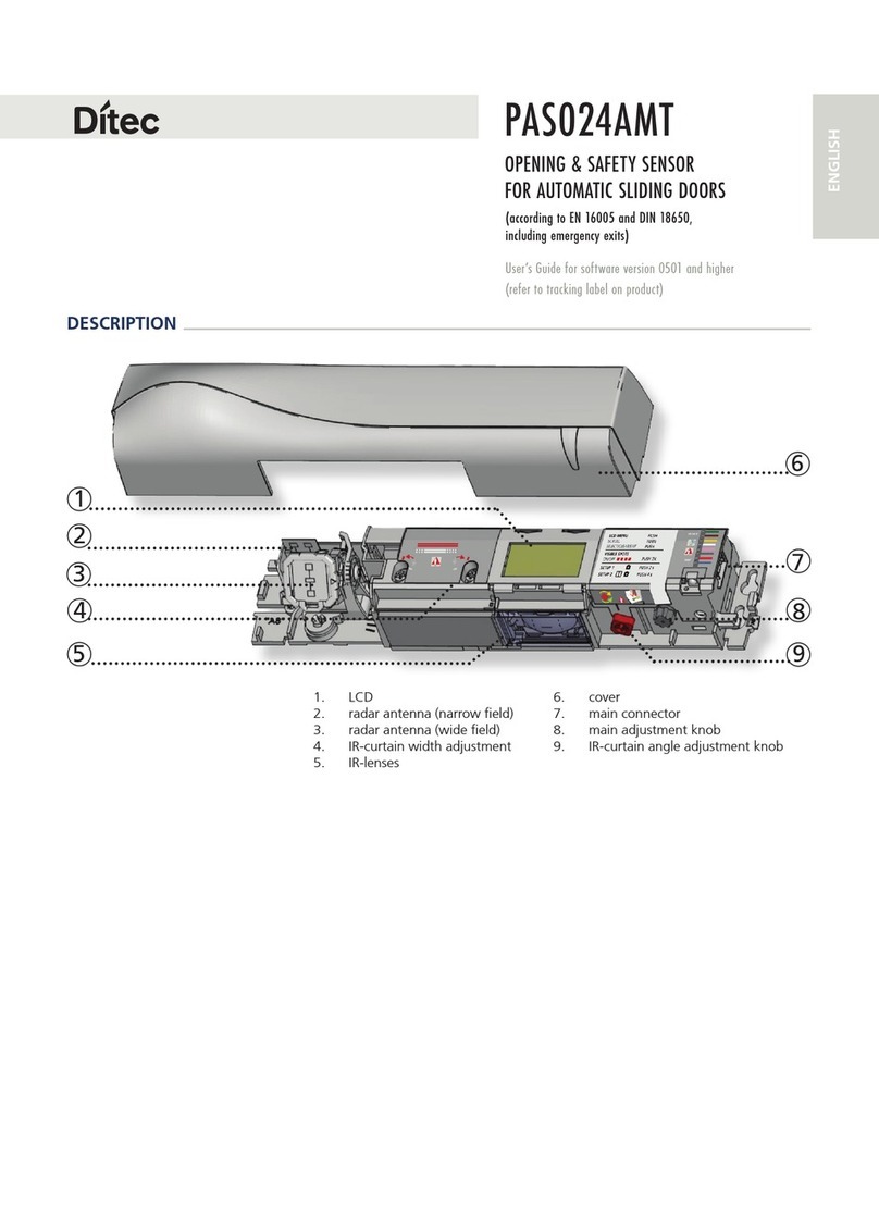 DITEC PAS024AMT User manual