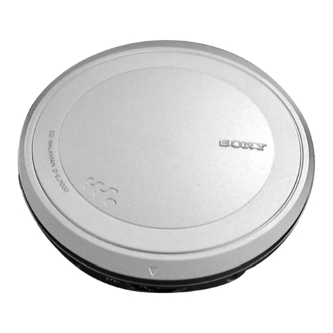 Sony D-EJ1000 - Portable Cd Player Service manual