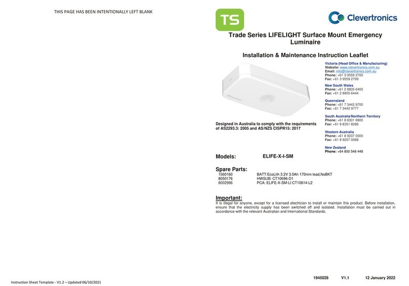 Clevertronics TS Trade Series Installation and operating instructions