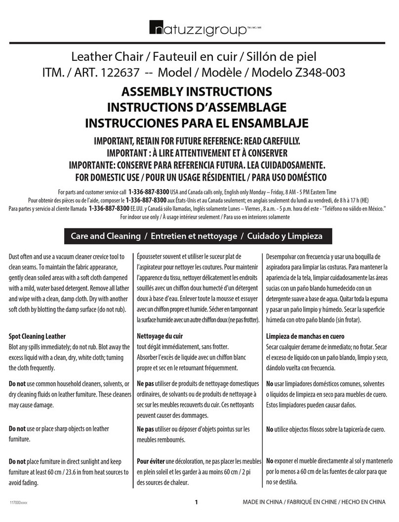 NATUZZI Z348-003 Assembly instructions