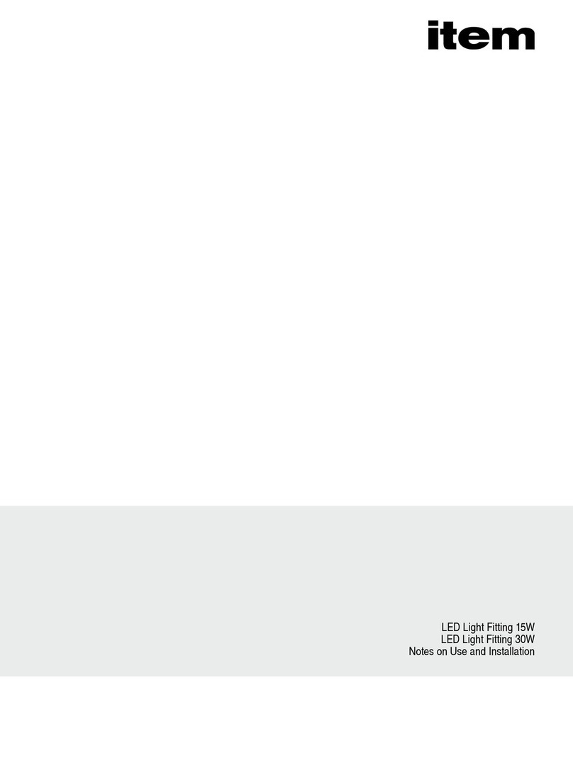 ITEM LED Light Fitting 15W Operating instructions