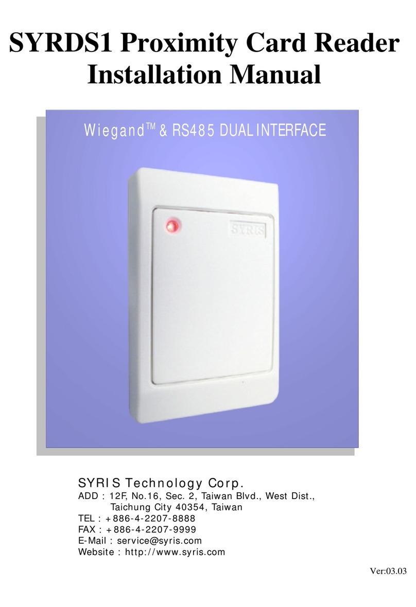 Syris SYRDS1 installation manual