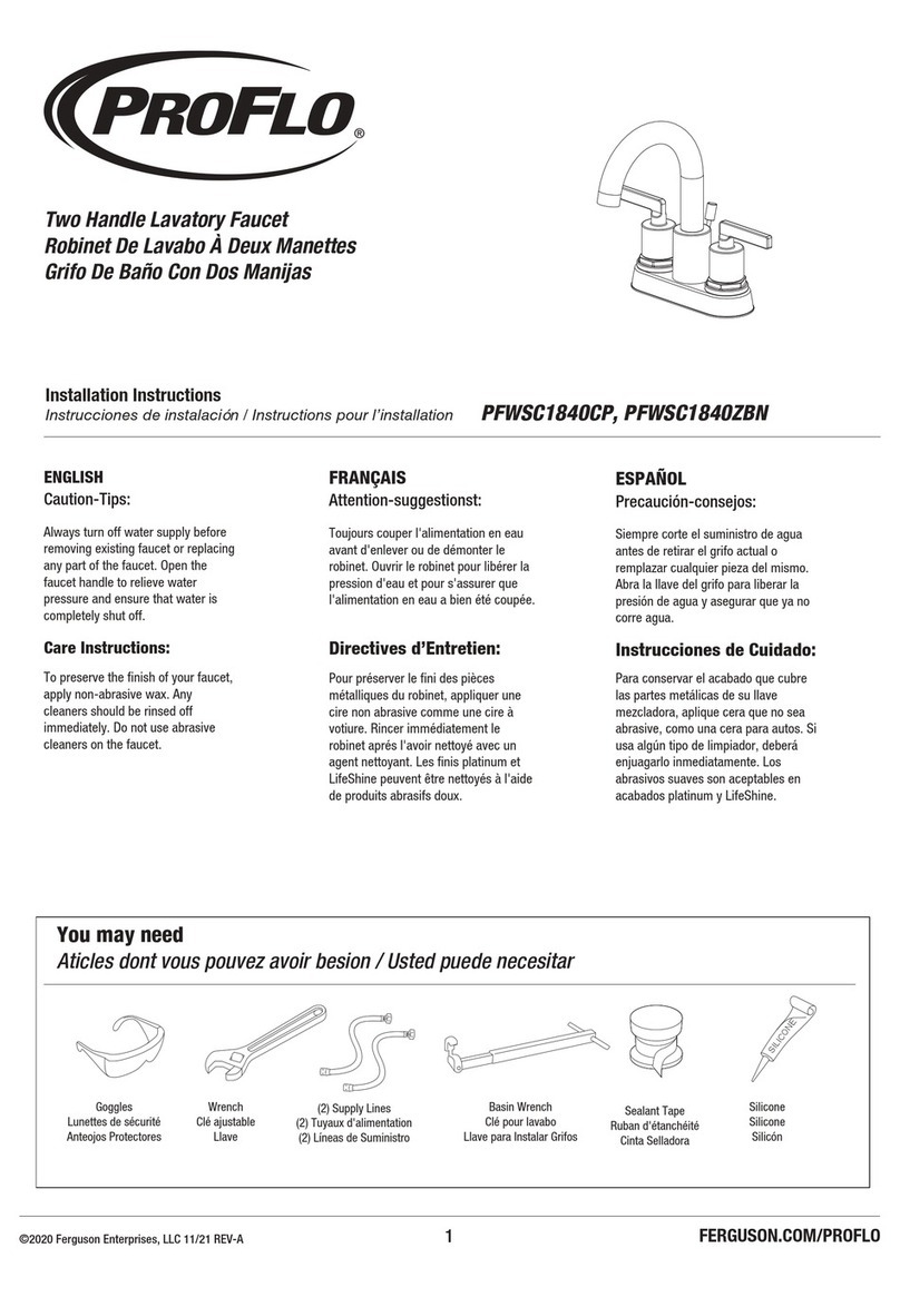 ProFlo PFWSC1840CP installation instructions