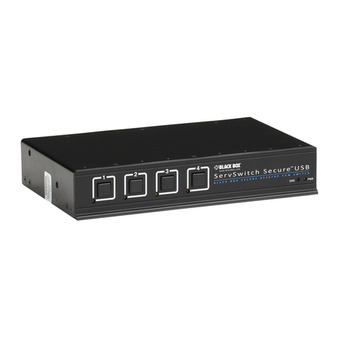 Black Box ServSwitch Secure USB User manual