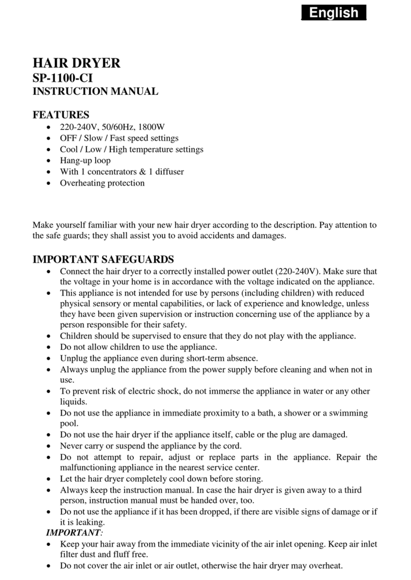 SAPIRHOME SP-1100-CI instruction manual