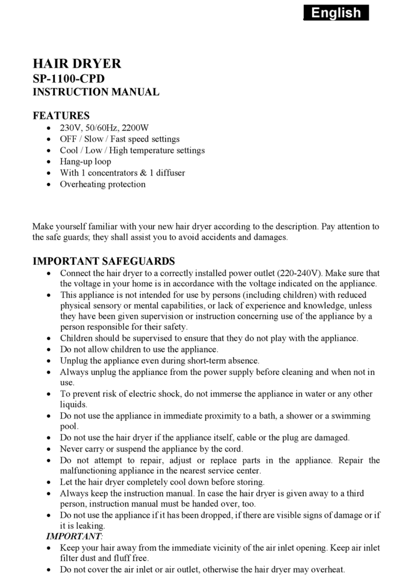 SAPIRHOME SP-1100-CPD User manual