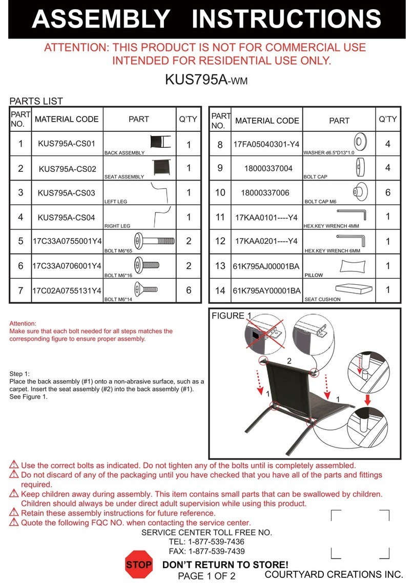 Courtyard Creations KUS795A-WM User manual